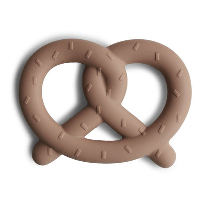 Mushie Bijtring Pretzel Natural koop je bij Babywinkel