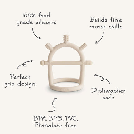 Mushie Bijtring Sensory/Shifting Sand koop je bij Babywinkel