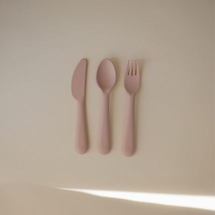 Mushie Baby Bestekset Blush koop je bij Babywinkel
