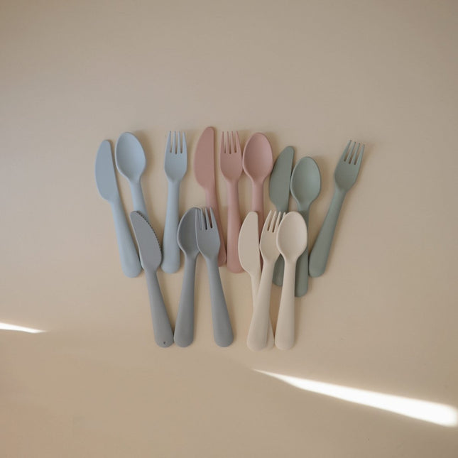 Mushie Baby Bestekset Blush koop je bij Babywinkel
