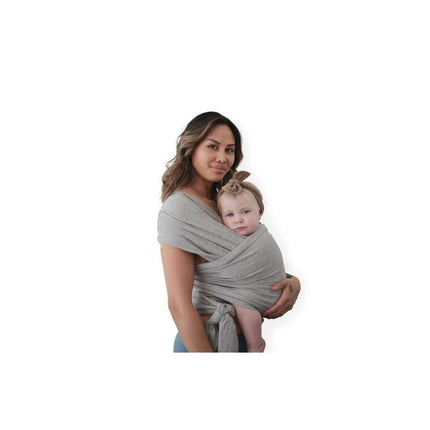 Mushie Draagdoek Gray Melange koop je bij Babywinkel