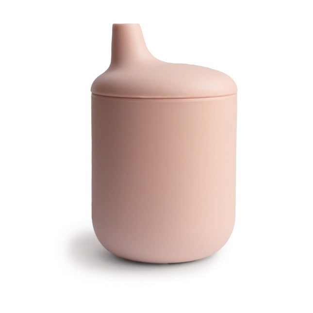 Mushie Drinkbeker Met Tuit Blush koop je bij Babywinkel