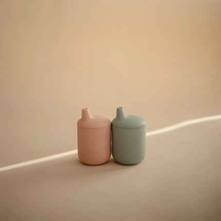 Mushie Drinkbeker Met Tuit Blush koop je bij Babywinkel