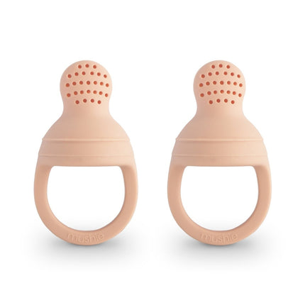Mushie Fopspeen Fresh Food Feeder Blush Silicone 2St koop je bij Babywinkel