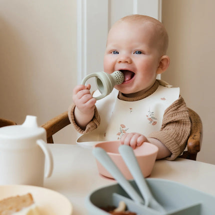 Mushie Fopspeen Fresh Food Feeder Cambridge Blue Silicone 2St koop je bij Babywinkel