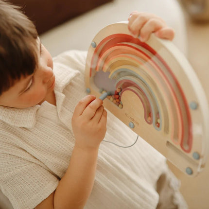 Mushie Houten Magnetisch Regenboogdoolhof koop je bij Babywinkel