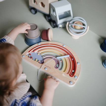 Mushie Houten Magnetisch Regenboogdoolhof koop je bij Babywinkel