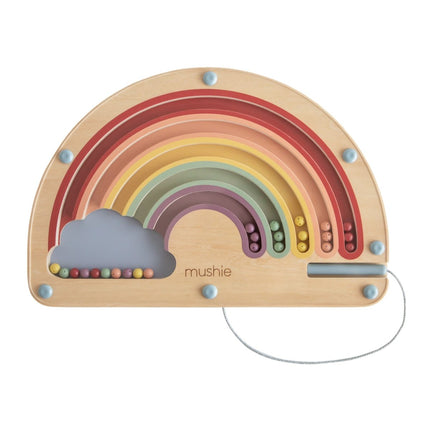 Mushie Houten Magnetisch Regenboogdoolhof koop je bij Babywinkel
