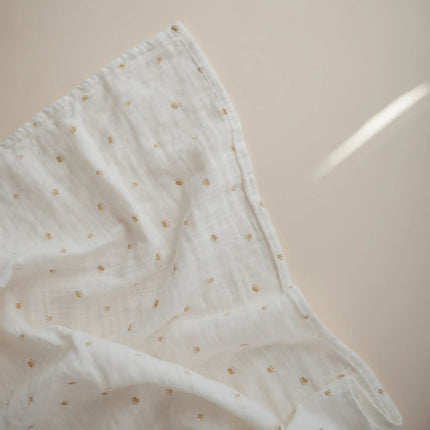 Mushie Hydrofiele Doek Crowns 120cm koop je bij Babywinkel