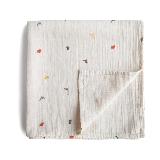 Mushie Hydrofiele Doek Dino XL koop je bij Babywinkel