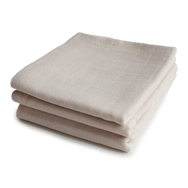 Mushie Hydrofiele Doek Fog 3st koop je bij Babywinkel