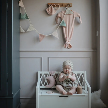 Mushie Knuffeldoekje Lovey Blush koop je bij Babywinkel