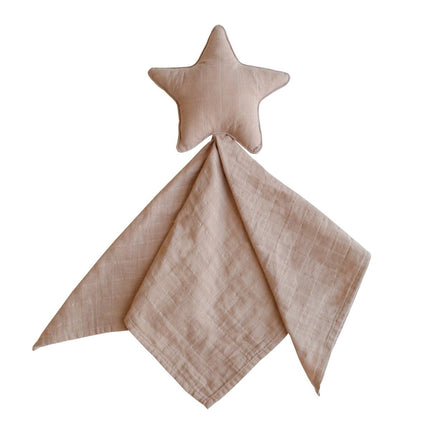 Mushie Knuffeldoekje Lovey Star Natural koop je bij Babywinkel