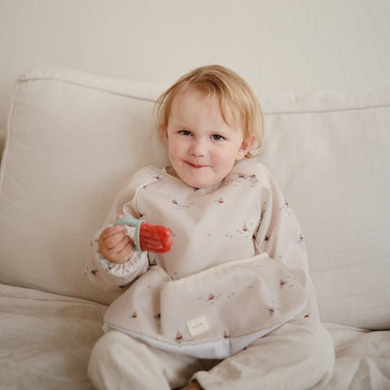 Mushie Slabbetje Long Sleeve Boats koop je bij Babywinkel