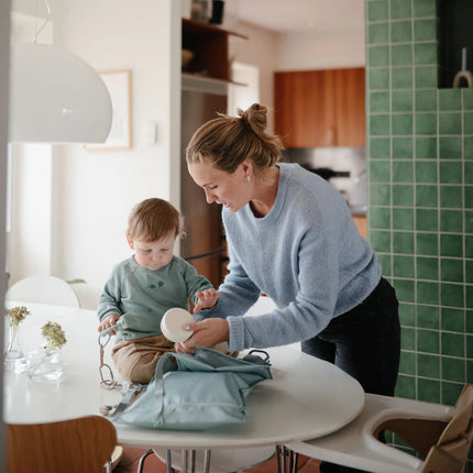 Mushie Opbergzak Waterproef Roman Green 2St koop je bij Babywinkel