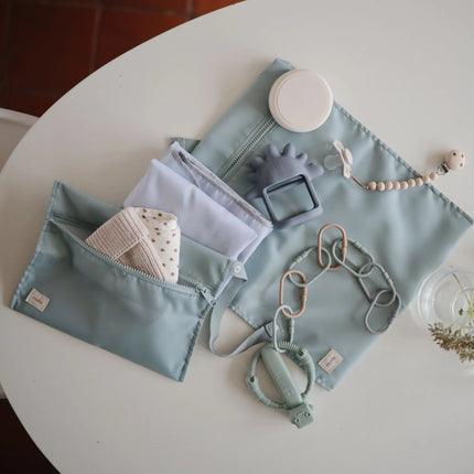 Mushie Opbergzak Waterproef Roman Green 2St koop je bij Babywinkel