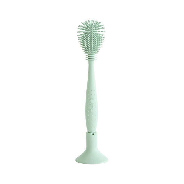 Mushie Flessenborstel Silicone Cambridge Blue koop je bij Babywinkel
