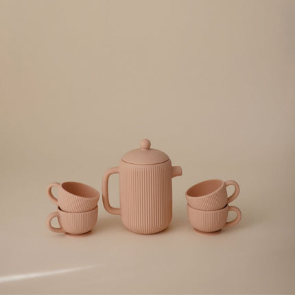 Mushie Speelgoed Theeservies Silicone Blush koop je bij Babywinkel