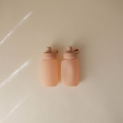 Mushie Drinkfles Silicone Puree Pouch Blush 2 Pack koop je bij Babywinkel