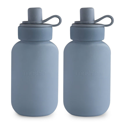 Mushie Drinkfles Silicone Puree Pouch Tradewinds 2 Pack koop je bij Babywinkel