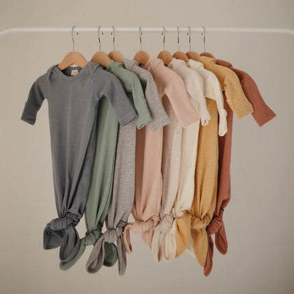 Mushie Slaapzak Baby Mustard Melange koop je bij Babywinkel