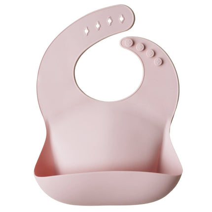 Mushie Slabbetje Silicone Blush koop je bij Babywinkel