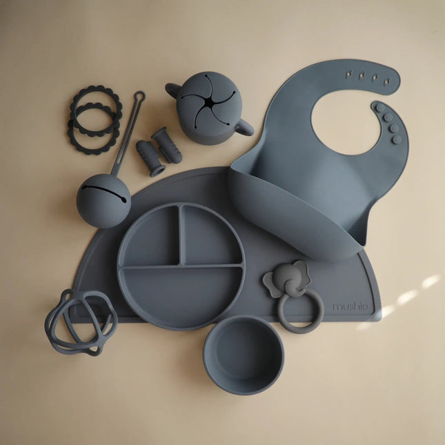 Mushie Slabbetje Silicone Tradewinds koop je bij Babywinkel