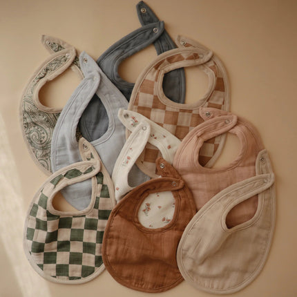 Mushie Slabbetje Tradewinds/ Baby Blue 2St koop je bij Babywinkel
