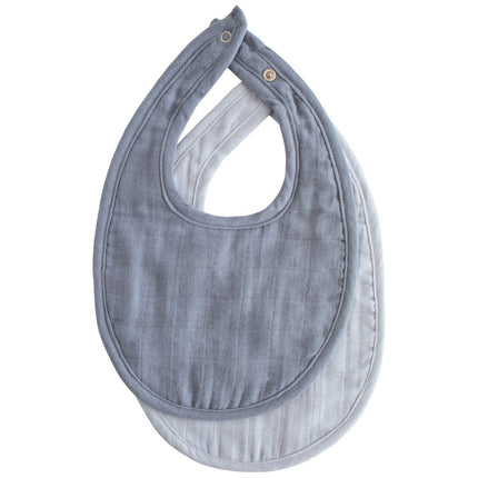 Mushie Slabbetje Tradewinds/ Baby Blue 2St koop je bij Babywinkel