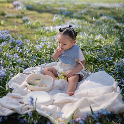Mushie Slabbetje Tradewinds/ Baby Blue 2St koop je bij Babywinkel