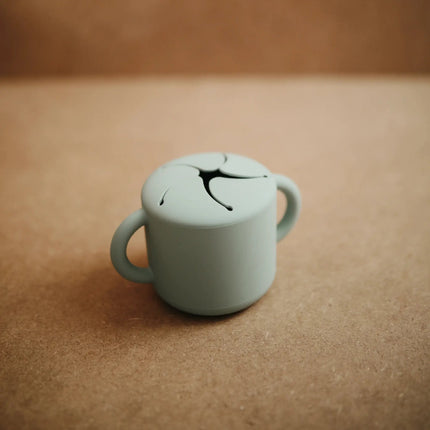 Mushie Snackbakje Cambridge Blue koop je bij Babywinkel