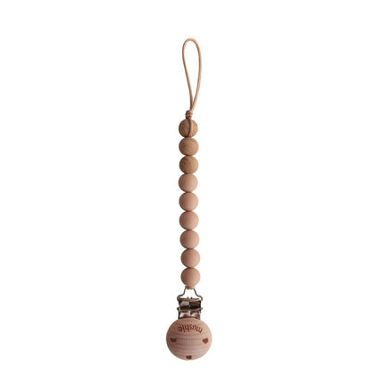 Mushie Speenkoord Eva Pale Taupe koop je bij Babywinkel
