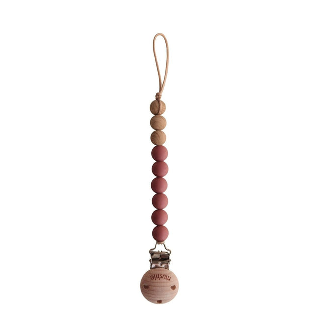 Mushie Speenkoord Eva Redwood koop je bij Babywinkel