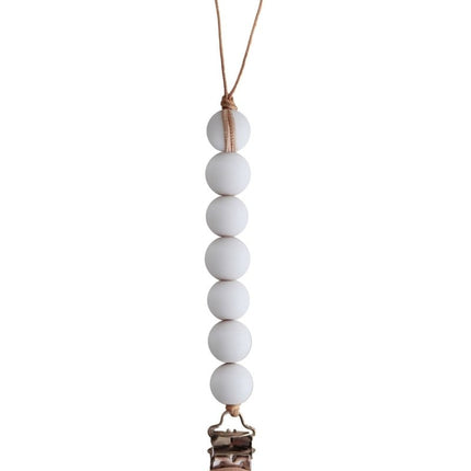 Mushie Speenkoord Halo White koop je bij Babywinkel