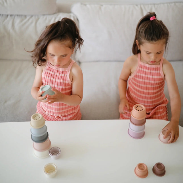 Mushie Stapeltoren Pastel koop je bij Babywinkel