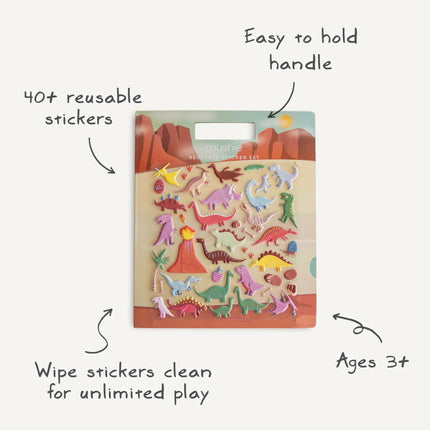 Mushie Stickerboek Dino koop je bij Babywinkel