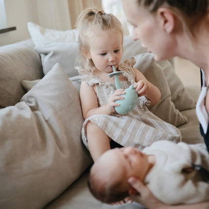 Mushie Tandenborstel Cambridge Blue koop je bij Babywinkel