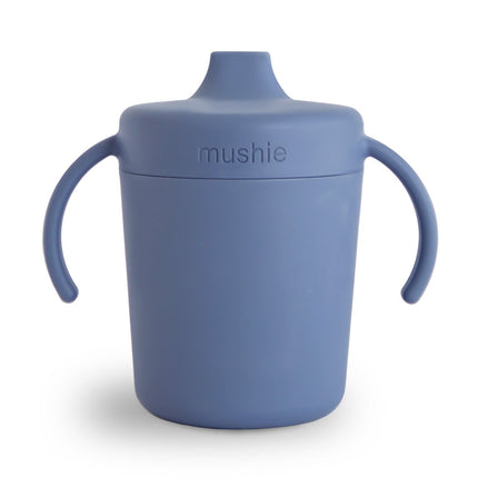 Mushie Training Sippy Cup Twilight Blue koop je bij Babywinkel