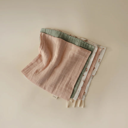 Mushie Washandje Pink Flowers 5St koop je bij Babywinkel
