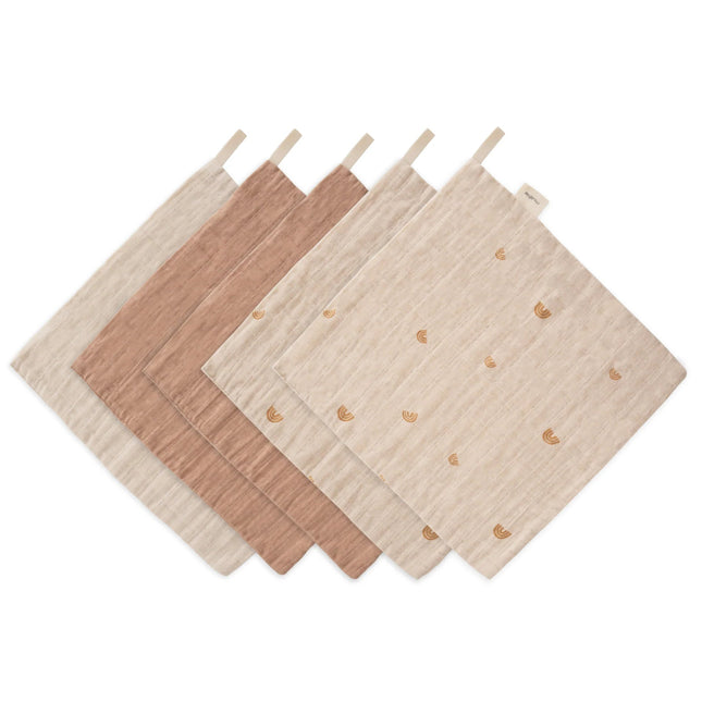 Mushie Washandje Rainbow Blue 5St koop je bij Babywinkel