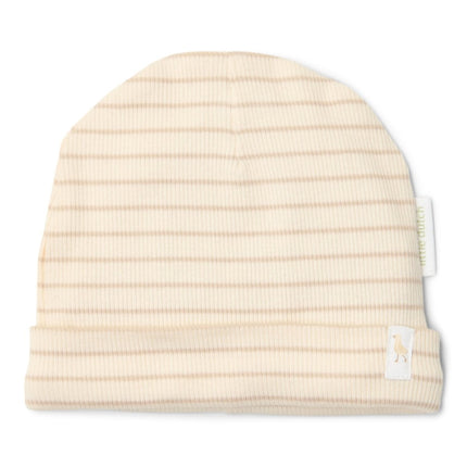 Little Dutch Babymutsje Soft Beige Stripe koop je bij Babywinkel