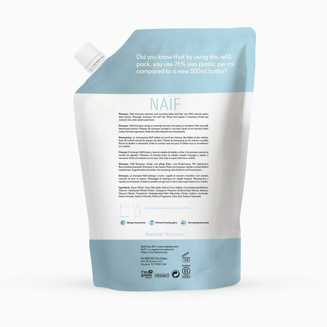 Naif Babyzeep Voor Baby en Kids Navulverpakking 500ml koop je bij Babywinkel