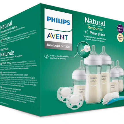 Philips Avent Babyfles Natural 3.0 Starterset 5X Fles Glas koop je bij Babywinkel
