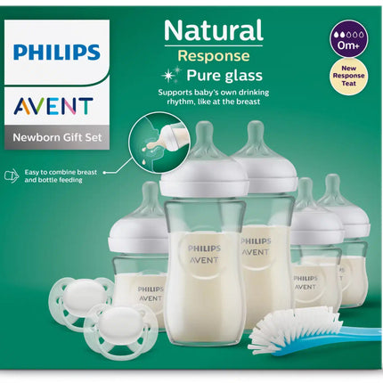 Philips Avent Babyfles Natural 3.0 Starterset 5X Fles Glas koop je bij Babywinkel