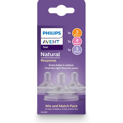 Philips Avent Flesspeen Natural 3.0 Zuigspeen - Muti Size Pack koop je bij Babywinkel