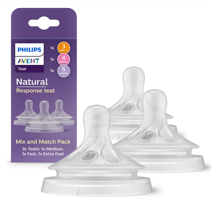 Philips Avent Flesspeen Natural 3.0 Zuigspeen - Muti Size Pack koop je bij Babywinkel