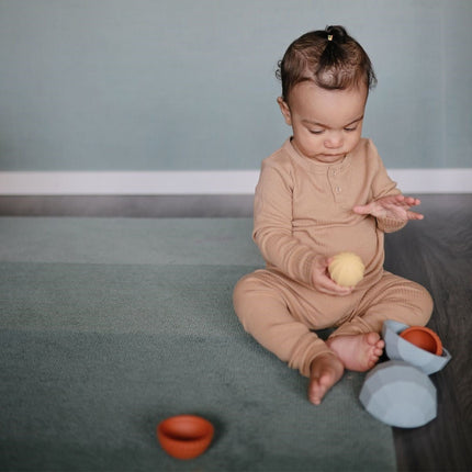 Mushie Speelbal Met Textuur 3St koop je bij Babywinkel