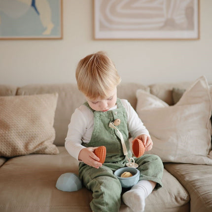 Mushie Speelbal Met Textuur 3St koop je bij Babywinkel