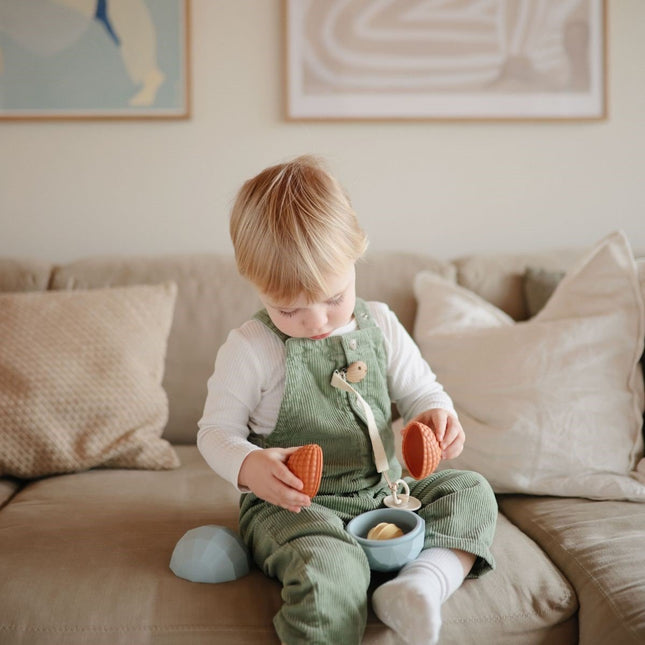 Mushie Speelbal Met Textuur 3St koop je bij Babywinkel