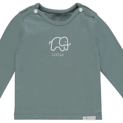 Noppies Baby Shirt Amanda Olifantje Dark Green koop je bij Babywinkel